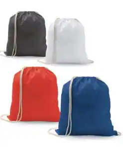 Sacola tipo mochila 100% algodão