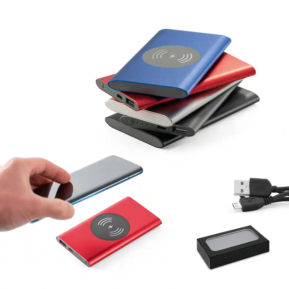 Bateria portátil e carregador wireless 4.000 mAh CASSINI