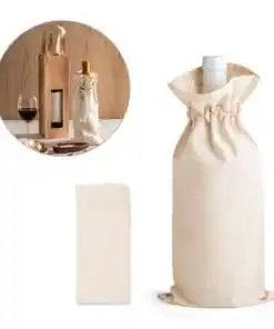 Sacola para garrafa 100% algodão JEROME