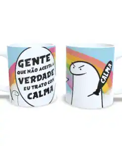 Caneca "Tudo se resolve com calma"