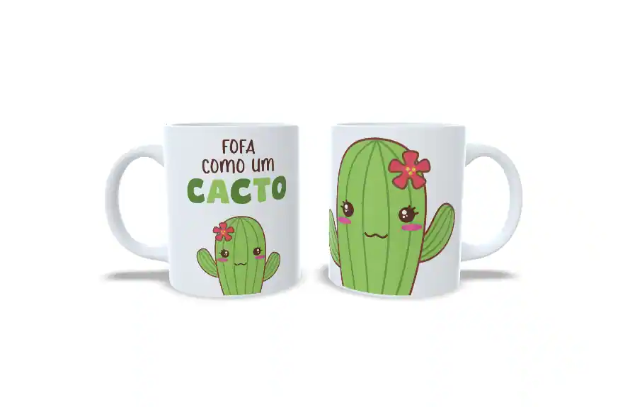 Caneca Cacto Amizade: Para os Amigos Mais Fofos