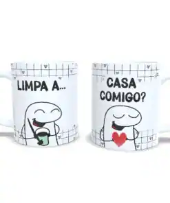 Caneca: "Limpa A... Casa Comigo?"