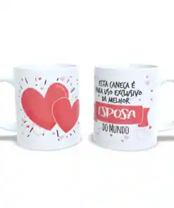 Caneca "Para Melhor Esposa do Mundo"