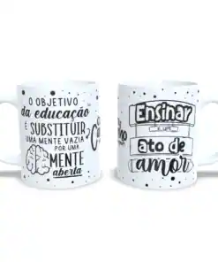 Caneca: "Com Carinho Prof"
