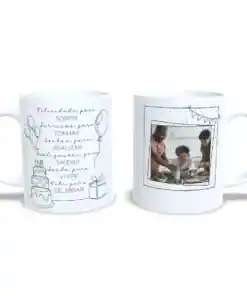 Caneca: "Felicidade Para Sorrir"