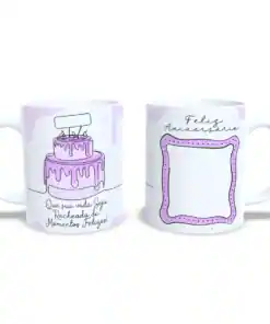 Caneca: "Recheada De Momentos Felizes" - Rosa