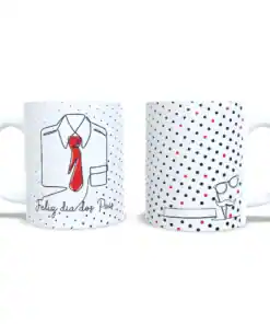 Caneca: "Feliz Dia Dos Pais" - Vermelho