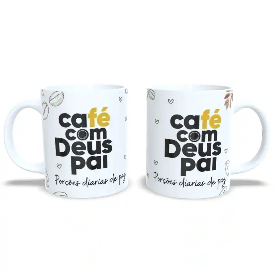 Caneca: Café Com Deus Pai
