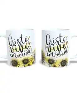 Caneca: Cristo Vive Em Mim