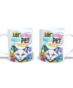 Caneca: Lar é Onde Meu Pet Está Cat - Modelo 5