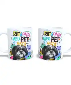 Caneca: Lar é Onde Meu Pet Está Dog - Modelo 2